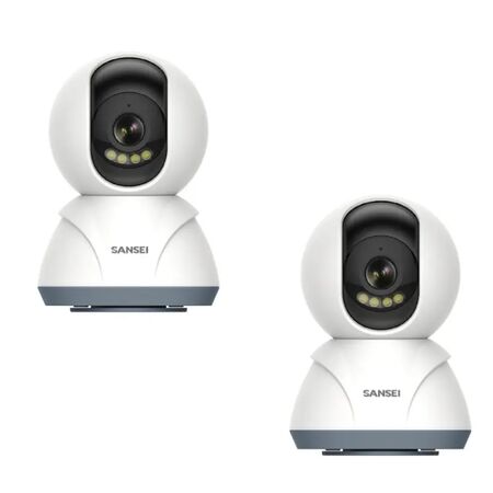 Combo Camaras De Seguridad Sansei Wifi 3mp Blanco COMBO94SSC11I