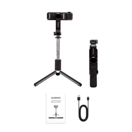 Tripode Gadnic Bastón de Selfie Con Bluetooth y Flash