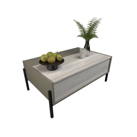 Mesa Ratona Con Puerta Tables Cod: 2023 Gris-Nevado