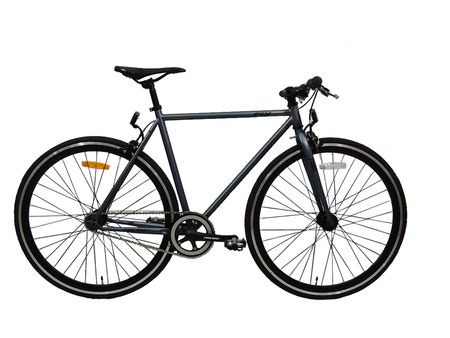 Bicicleta Fixie Fire Bird / 700x23c / Cuadro de acero / 1Vel. / Talle 56 / Gris-Negro