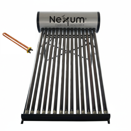 Termotanque Solar Heat Pipe Presurizable de 200 Litros con Resistencia eléctrica