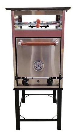 Horno Pizzero Eg 3 Moldes Plancha Bifera Carlitero Plateado