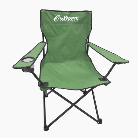 Sillón Director Plegable Con Funda Y Apoya Vaso Outdoors Verde 1003