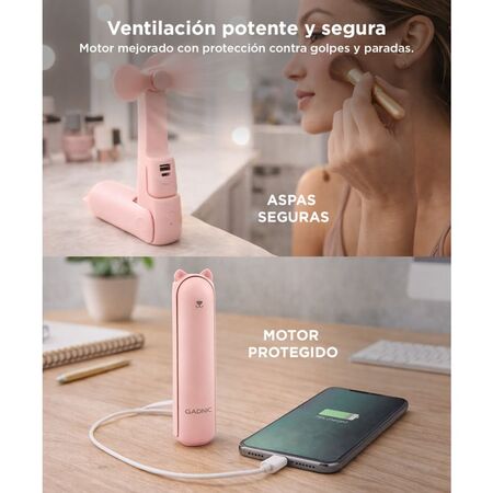 Ventilador Portátil Gadnic 3 en 1