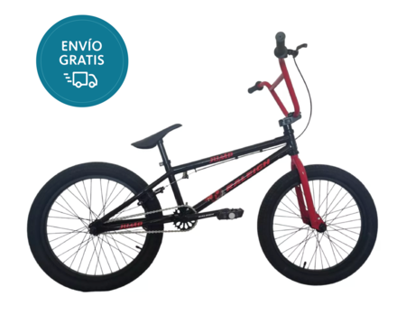 Bicicleta Raleigh Jump X1 / BMX / Freestyle / Rodado 20" / Negro-Rojo