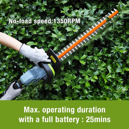 Podadora inalámbrica 20V Workpro con bateria de 2Ah y cargador