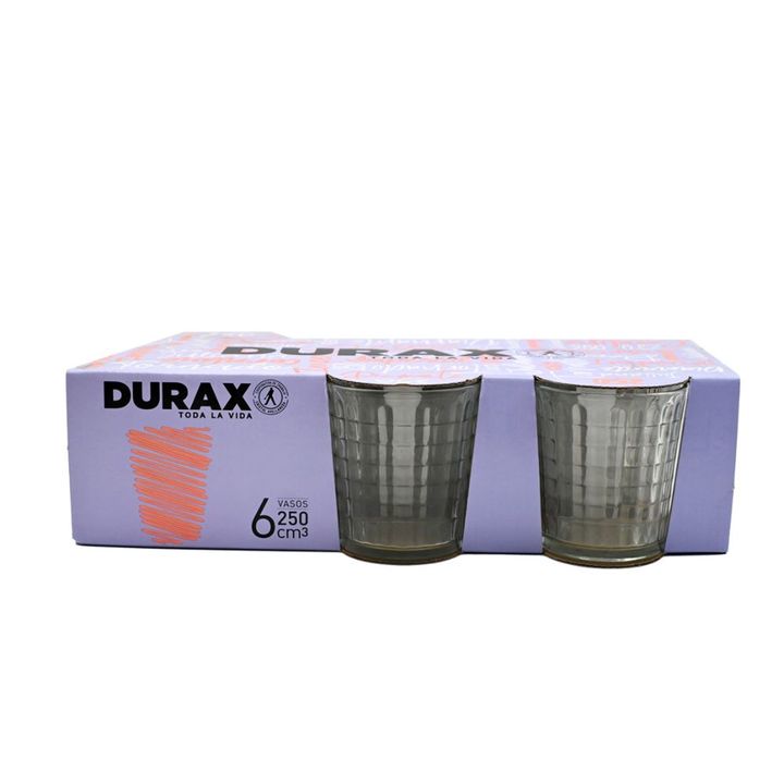 Pack Durax 6 Vasos Diamante 250 Cc - Vista 2