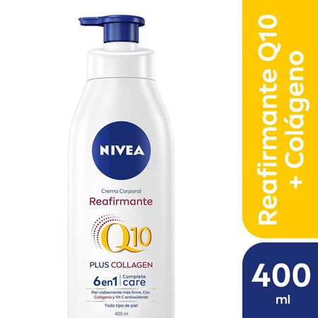 Crema corporal reafirmante NIVEA Q10 + Colágeno 6 en 1 para todo tipo de piel
