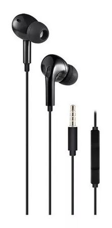 Auriculares In Ear Flat Manos Libres Negro Noga NG-1650