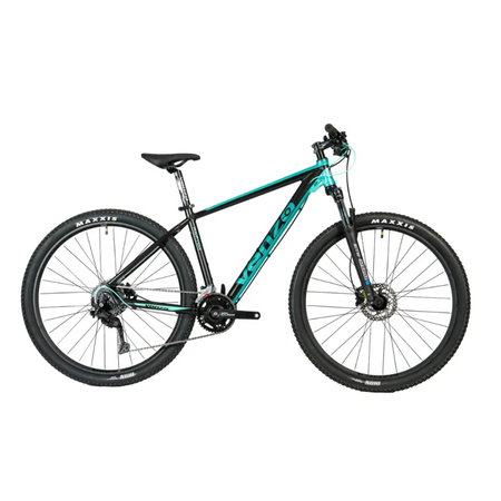 Bicicleta MTB Venzo Raptor R29 21V Talle S Negro/Teal Disco Hidr. 