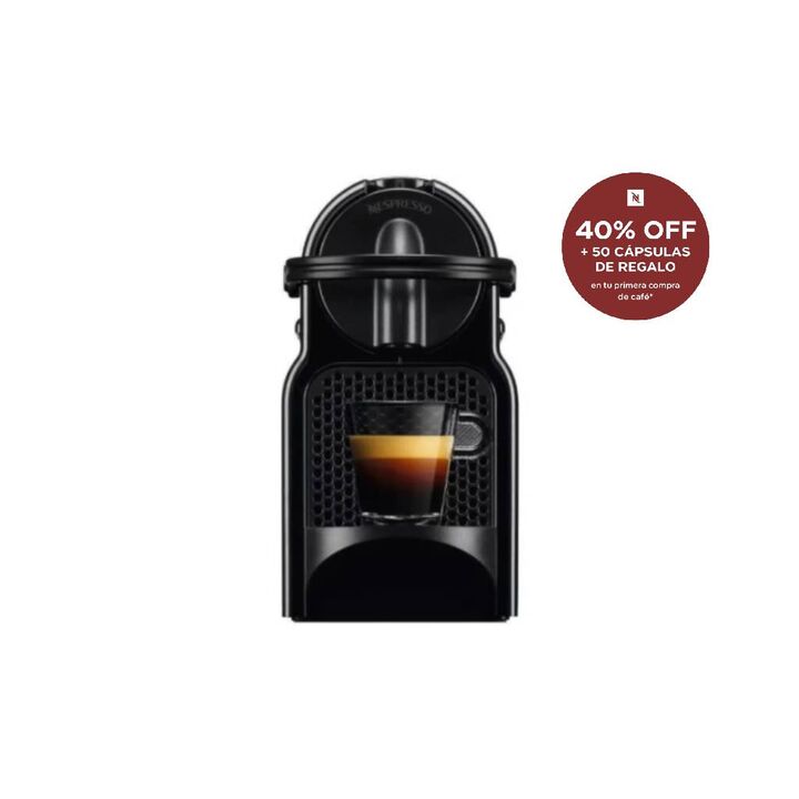 Cafetera Nespresso Inissia Black Curva D40-AR-BK-NE - Vista 1