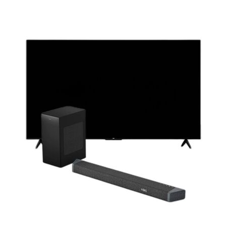 Combo Smart TV RCA 55" QLED 4K HDR + Barra Philips 740W