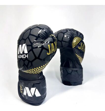Guantes Boxeo Munich Rio Profesional Kick Boxing Muay ThaiGuantes Boxeo Munich Rio Profesional Kick Boxing Muay Thai Negro - Dorado 12
