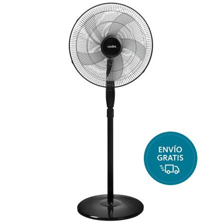 Ventilador de Pie Negro 1.7 mts 5 aspas 18" Codini - V18N