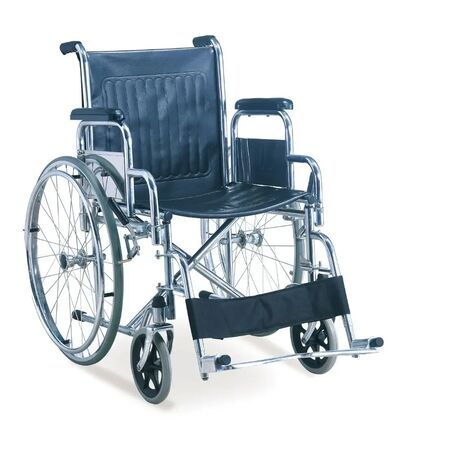 Silla De Ruedas Plegable Desmontable Cromada Gran Calidad