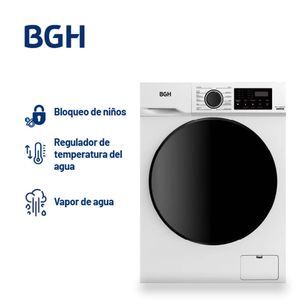 Lavarropas BGH Inverter Carga Frontal Blanco 8kg BWFE08W24AR - Vista 3