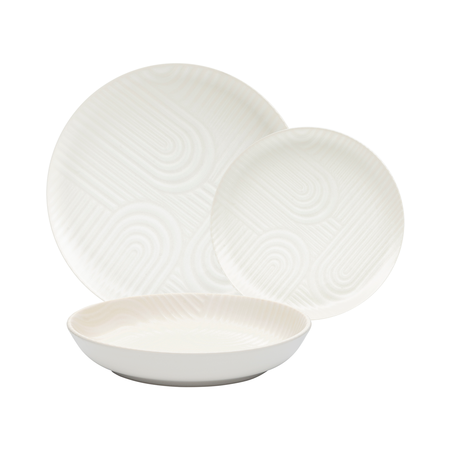 Juego de vajilla Platos x 18 Piezas Zen para 6 personas