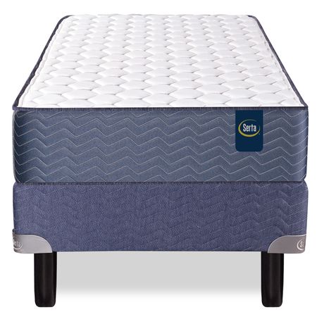 Colchon y Sommier Serta Missouri 1 Plaza 80x190 De Espuma Alta Densidad Tejido Pique