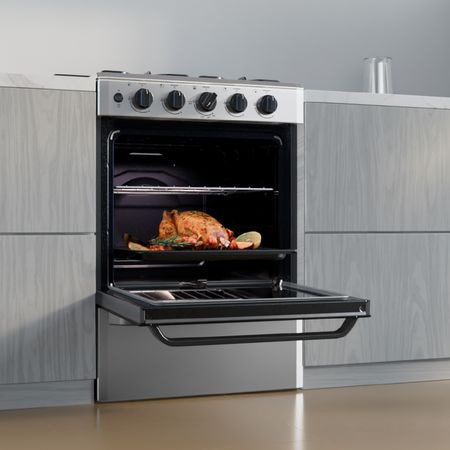 Cocina Multigas 56 cm Inoxidable con Encendido Eléctrico Drean CD5603AI0