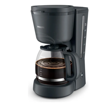 cafetera de filtro hd7430/90 negra philips