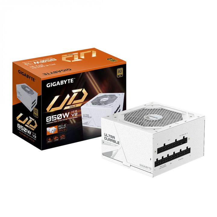Fuente Gamer Gigabyte 850W PG5 Ice - Vista 1