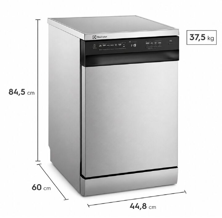 Lavavajillas Electrolux 10 Cubiertos con Programa Rápido y Modo ECO Acero Inoxidable LS10E - Vista 3