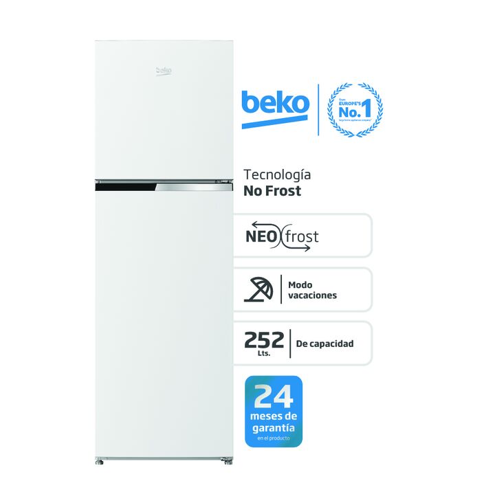 Heladera Beko No Frost 252L Blanco - Vista 1
