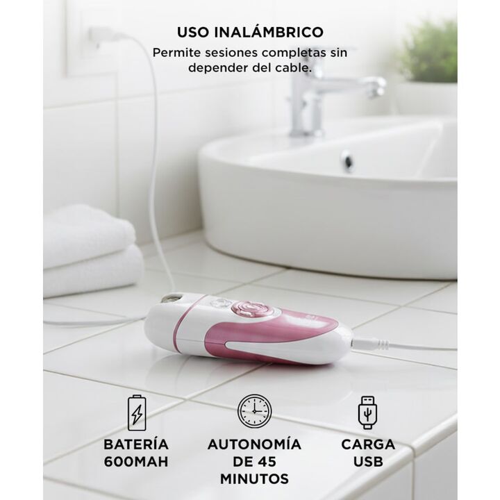 Depiladora eléctrica 4 en 1 Gadnic para mujer pierna cara inalámbrica recargable USB - Vista 4
