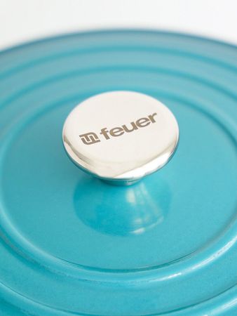 Cacerola Feuer Paellera de hierro enlozado 30 cm celeste