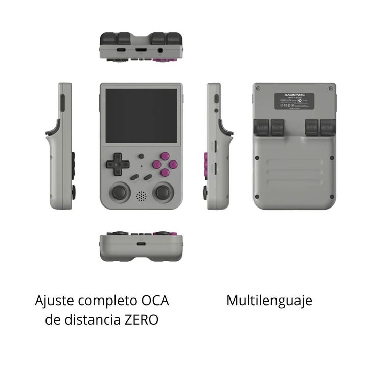 Consola Portatil Anbernic RG353VS 4000 Juegos Potente - Gris - Vista 3