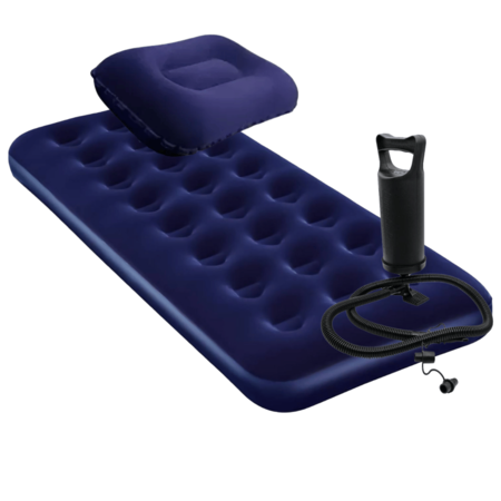 Colchón Inflable Smart Kassel 1 plaza con Almohada e inflador SKFK-CLCINF-1A