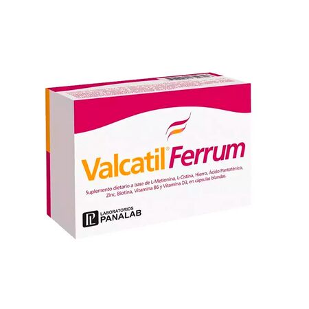 Suplemento Valcatil Ferrum Nutricion Hierro Vitaminas 30caps