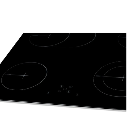 anafe empotrable eléctrico vitrocerámico de 60 cm escorial