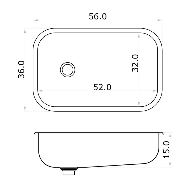 Bacha Pileta de Cocina Económica Simple 103EC Mi Pileta - Vista 3