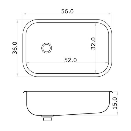 Bacha Pileta de Cocina Económica Simple 103EC Mi Pileta