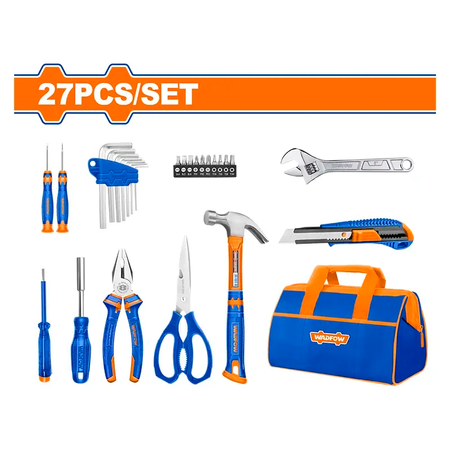 Juego de herramientas manuales WADFOW 27 Piezas C/CAJA WDFWHS1M27 