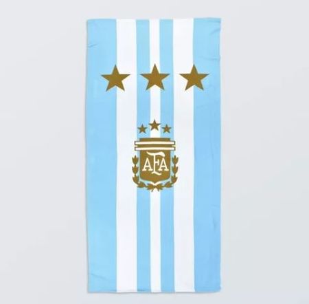 Toallon Playero Argentina 3 estrellas 70x150