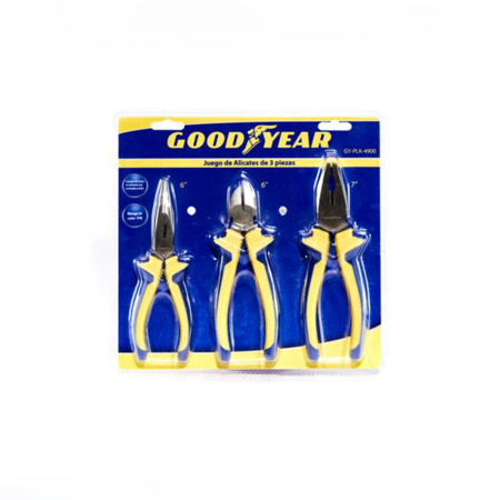 Set de 3 Alicates Acero Carbono Good Year GY-PLK-4900