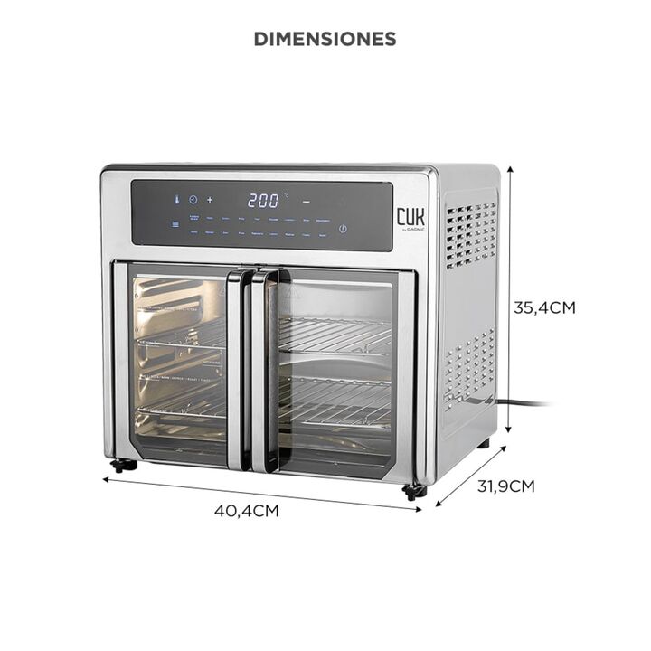 Freidora de Aire GADNIC 17 L Multifunción con Accesorios - Vista 7