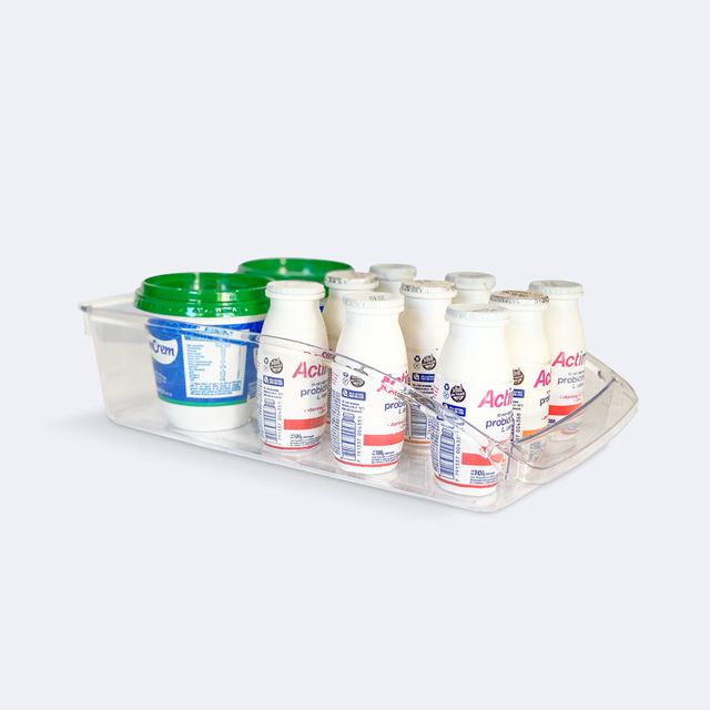 Organizador De Heladera Cristal Contenedor Ancho Transparente - Colombraro - Vista 3