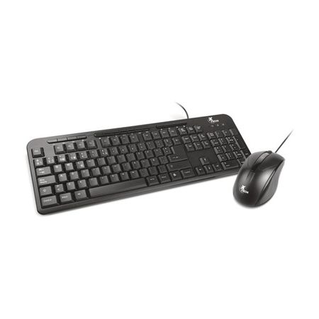 Combo Teclado y Mouse con Cable XTech XTK-301S Negro