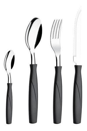 Juego De Cubiertos 16 Piezas Itaparica Brinox Negros ( 6000/719)