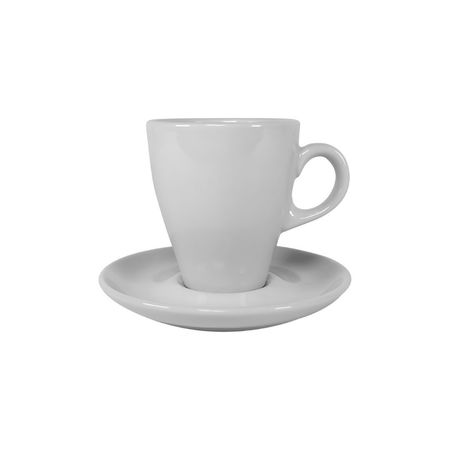 6 Jarrito Desayuno 350 Ml + 6 Plato Desayuno Monza Verbano Blanco Monza