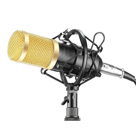 Microfono Condenser Youtuber Pie Montura Mesa Cable 3.5mm M5