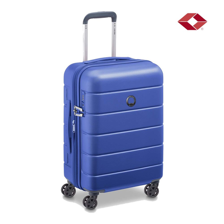 Valija Cabina Carry On Delsey Lagos Rigida 4 Ruedas 360 Azul