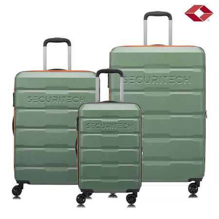 Set 3 Valijas Expand Securitech Citadel Delsey Rigida Verde