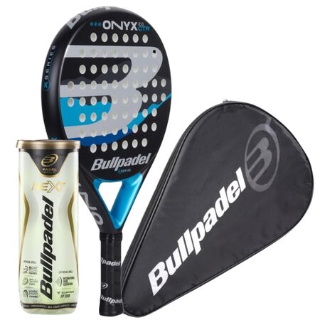 Set Bullpadel Paleta Onyx Control 2.0 + Pelotitas + Funda