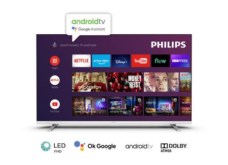Tv Led Smart 32" Philips Hd con Android™ Blanco (32PHD6927/77) 