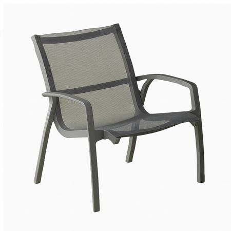 Silln de Exterior Kappa Gris PVC con Proteccin UV