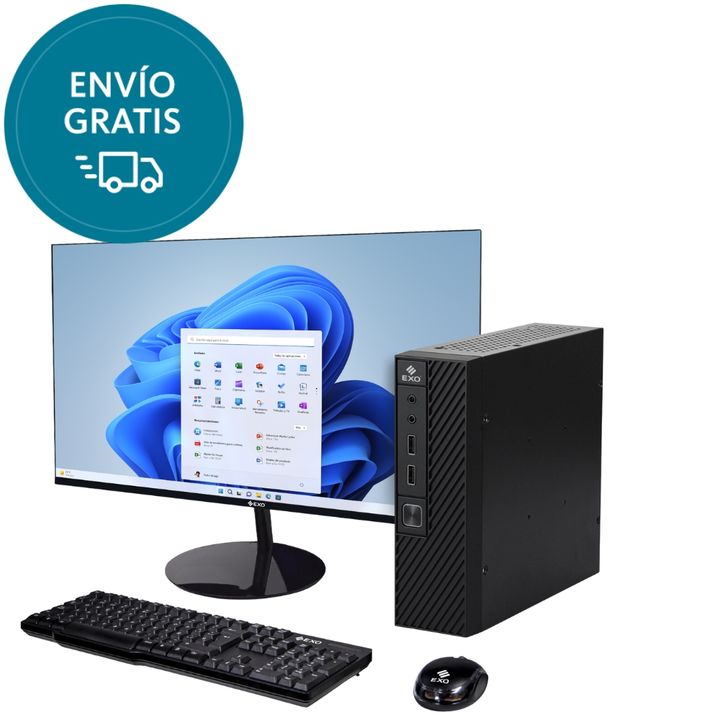 Mini PC Bitsy X6-s3282 Intel I3-12va 8GB Ssd 256GB 23,8" W11 Color Negro EXO - Vista 4